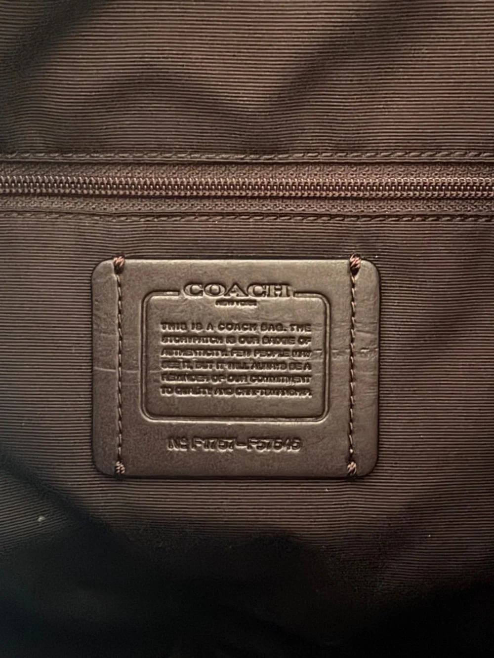 Coach Lexy Pebbled Leather Shoulder Bag Brown F57545